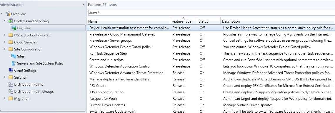 SCCM_Upgrade_1710_Install_Update_more_features